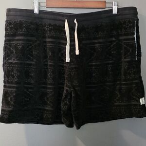 Chubbies The Crop Circles Black Velour 7" Schwort Lounge Shorts Mens XXL
